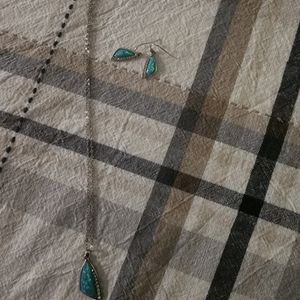 SilverPlated Necklace and Earrings